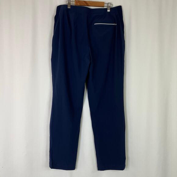 Zenergy by Chicos | Navy Windbreaker Material Pants Polyester Blend Chico 1/US 8 - Picture 7 of 8